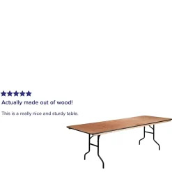 Flash Furniture Fielder Folding Table, 96