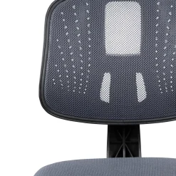 Flash Furniture Flash Fundamentals Armless Ergonomic Mesh Swivel Mid-Back Task Office Chair, Gray (LF134GY)