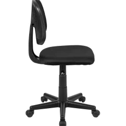 Flash Furniture Flash Fundamentals Armless Ergonomic Mesh Swivel Mid-Back Task Office Chair, Black (LF134BK)
