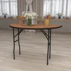 Flash Furniture Furman Folding Table, 48" x 24", Natural (YTWHRFT48HF)