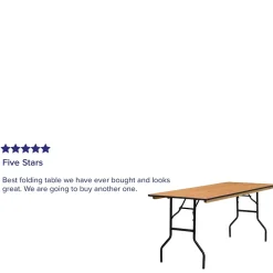 Flash Furniture Gael Folding Table, 72