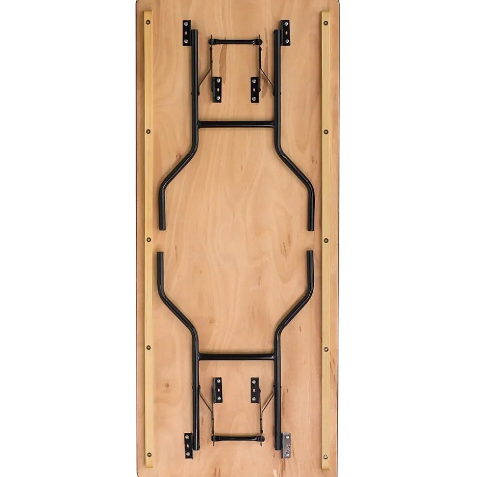 Flash Furniture Gael Folding Table, 72" x 30", Natural (YTWTFT3072TBL)