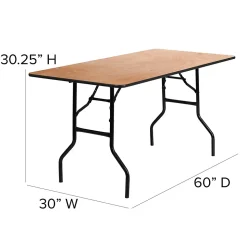 Flash Furniture Gael Folding Table, 60