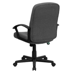 Flash Furniture Garver Fabric Swivel Mid-Back Executive Office Chair, Gray (GOST6GYFAB)