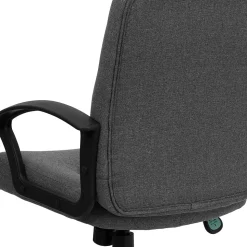 Flash Furniture Garver Fabric Swivel Mid-Back Executive Office Chair, Gray (GOST6GYFAB)