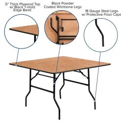 Flash Furniture Gerry Folding Table, 48