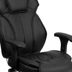 Flash Furniture Hansel Ergonomic LeatherSoft Swivel High Back Executive Office Chair, Black (BT9835H)