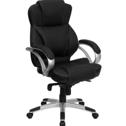 Flash Furniture Hawkins Ergonomic LeatherSoft Swivel High Back Executive Office Chair, Black (H9626L2)