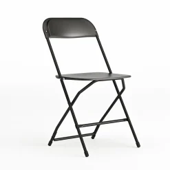 Flash Furniture HERCULES Plastic Office Chair, Black (LE-L-3-BK-GG)