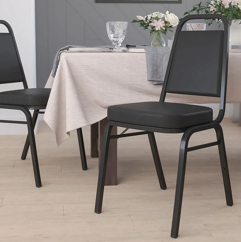 Flash Furniture HERCULES Series Vinyl Banquet Chair, Black (FD-BHF-1-GG)
