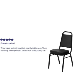 Flash Furniture HERCULES Series Vinyl Banquet Chair, Black (FD-BHF-1-GG)