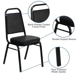 Flash Furniture HERCULES Series Vinyl Banquet Chair, Black (FD-BHF-1-GG)
