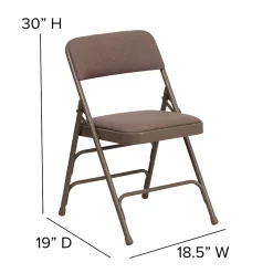 Flash Furniture Hercules Banquet/Reception Folding Fabric Chairs, Beige, 4/Pack (BELNICK INC (NSP))