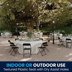 Flash Furniture HERCULES Plastic Student/School Chairs, Black, 10/Pack (LE-L-3-BK-GG)