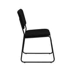Flash Furniture HERCULES™ High Density Fabric Stacking Chair With Sled Base, Black, 20/Pack (20XU8700BLKB30)