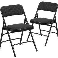 Flash Furniture HERCULES Series Fabric Banquet/Reception Chair, Black, 2/Pack (2AWMC309AFBLK)