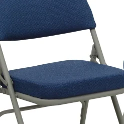 Flash Furniture HERCULES Series Fabric Folding Chair, Navy, 2/Pack (2HAMC320AFNVY)
