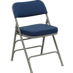 Flash Furniture HERCULES Series Fabric Folding Chair, Navy, 2/Pack (2HAMC320AFNVY)