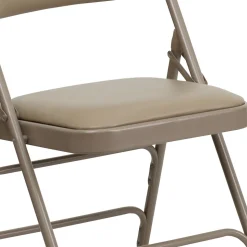 Flash Furniture HERCULES Series Vinyl Banquet/Reception Chair, Beige, 2/Pack (2HAMC309AVBGE)