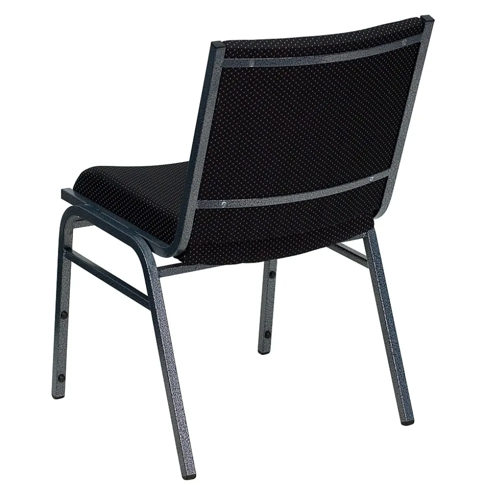 Flash Furniture HERCULES Series Fabric Stack Chair, Black Dot (XU60153BK)