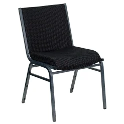 Flash Furniture HERCULES 3'' Thick Padded Stack Chairs, Black Patterned, 20/Pack