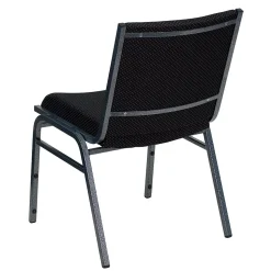Flash Furniture HERCULES 3'' Thick Padded Stack Chairs, Black Patterned, 20/Pack
