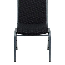 Flash Furniture HERCULES 3'' Thick Padded Stack Chairs, Black Patterned, 20/Pack
