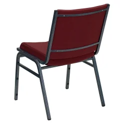Flash Furniture HERCULES Series Fabric Stack Chair, Burgundy Patterned (XU60153BY)