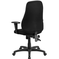 Flash Furniture Hughes Ergonomic Fabric Swivel High Back Task Office Chair, Black (BT90297HA)