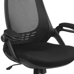 Flash Furniture Ivan Ergonomic Mesh Swivel High Back Executive Office Chair, Black (HL0018)