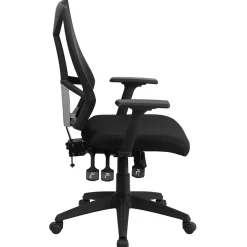 Flash Furniture Ivan Ergonomic Mesh Swivel High Back Multifunction Task Office Chair, Black (HL0017)