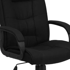 Flash Furniture Jessica Fabric Swivel High Back Executive Office Chair, Black (GO5301BBK)