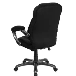 Flash Furniture Jessie Ergonomic Microfiber Swivel High Back Executive Office Chair, Black (GO725BK)