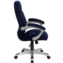Flash Furniture Jessie Ergonomic Microfiber Swivel High Back Executive Office Chair, Navy Blue (GO725NVY)