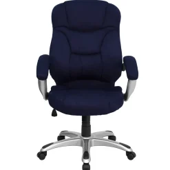 Flash Furniture Jessie Ergonomic Microfiber Swivel High Back Executive Office Chair, Navy Blue (GO725NVY)