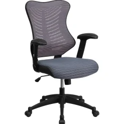 Flash Furniture Kale Ergonomic Mesh Swivel High Back Executive Office Chair, Gray (BLZP806GY)