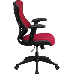 Flash Furniture Kale Ergonomic Mesh Swivel High Back Executive Office Chair, Burgundy (BLZP806BY)