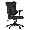 Flash Furniture Kale Ergonomic Mesh Swivel High Back Executive Office Chair, Black (BLZP806BK)