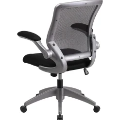 Flash Furniture Kale Ergonomic Mesh Swivel Mid-Back Task Office Chair, Black (BLZP8805BK)