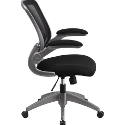 Flash Furniture Kale Ergonomic Mesh Swivel Mid-Back Task Office Chair, Black (BLZP8805BK)