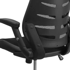 Flash Furniture Kale Ergonomic Mesh Swivel High Back Executive Office Chair, Black (BLZP809BK)