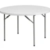 Flash Furniture Kathryn Folding Table, 48" x 48", Granite White (RB48R)