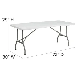 Flash Furniture Kathryn Folding Table, 72