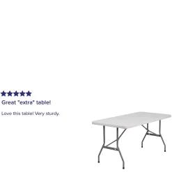 Flash Furniture Kathryn Folding Table, 60