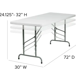 Flash Furniture Kathryn Folding Table, 72