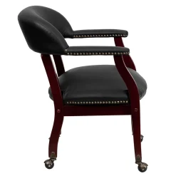 Flash Furniture Leather Conference Chair, Black (BZ100LFBKLEA)