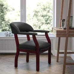 Flash Furniture Leather Conference Chair, Black (BZ105LFBKLEA)