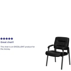 Flash Furniture LeatherSoft Executive Chair, Black (BT-1404-BKGY-GG)