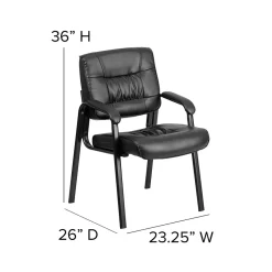 Flash Furniture LeatherSoft Executive Chair, Black (BT-1404-BKGY-GG)
