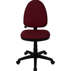 Flash Furniture Linus Armless Ergonomic Fabric Swivel Mid-Back Multifunction Task Office Chair, Burgundy (WLA654MGBY)